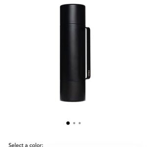 Black Vacuum Thermos Bottle with Handle -